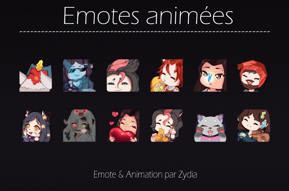 Émotes animées