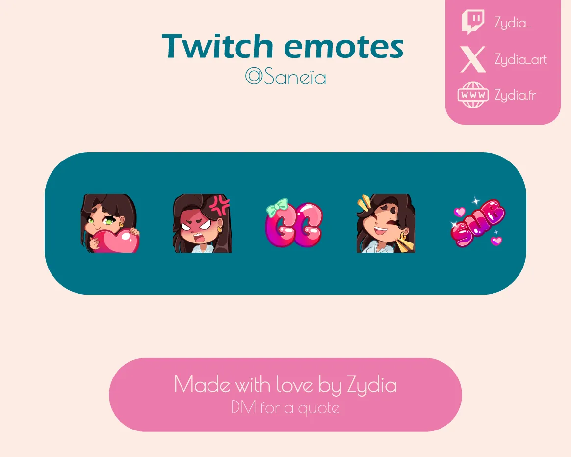 Saneia emotes